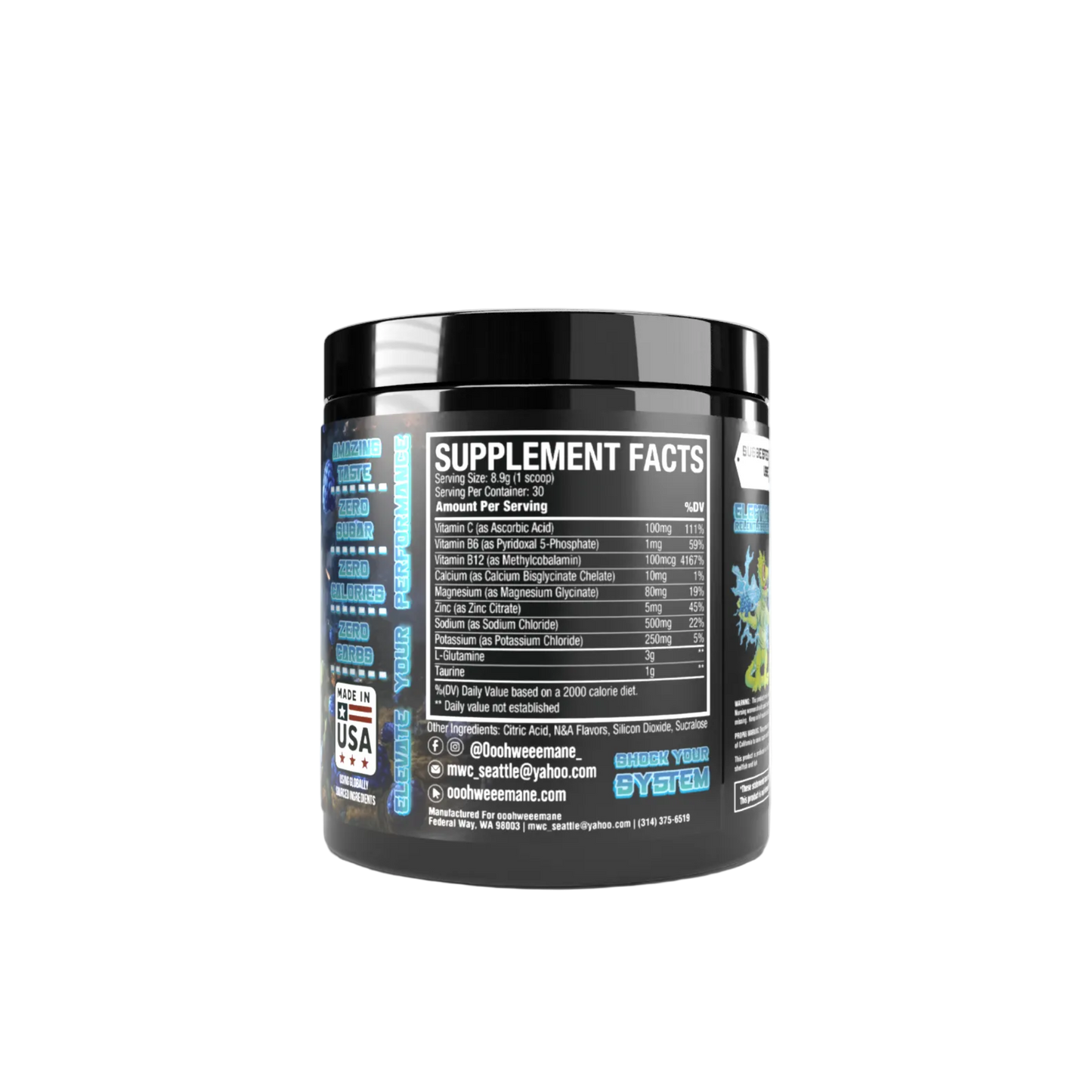 Electric Blue Razz Electrolyte Drink Mix