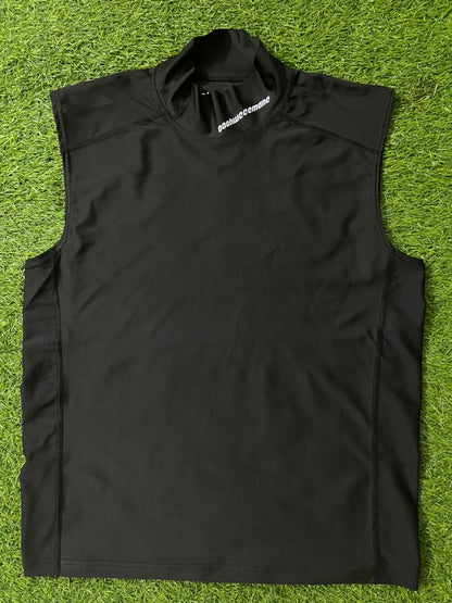 Black Sleeveless Turtleneck Compression